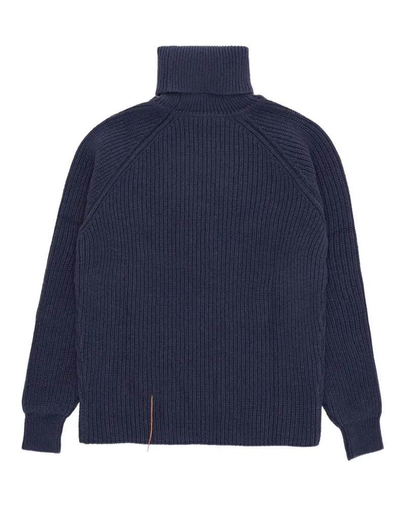 Fortela Oslo Pullover mit Stehkragen - Blau Blau