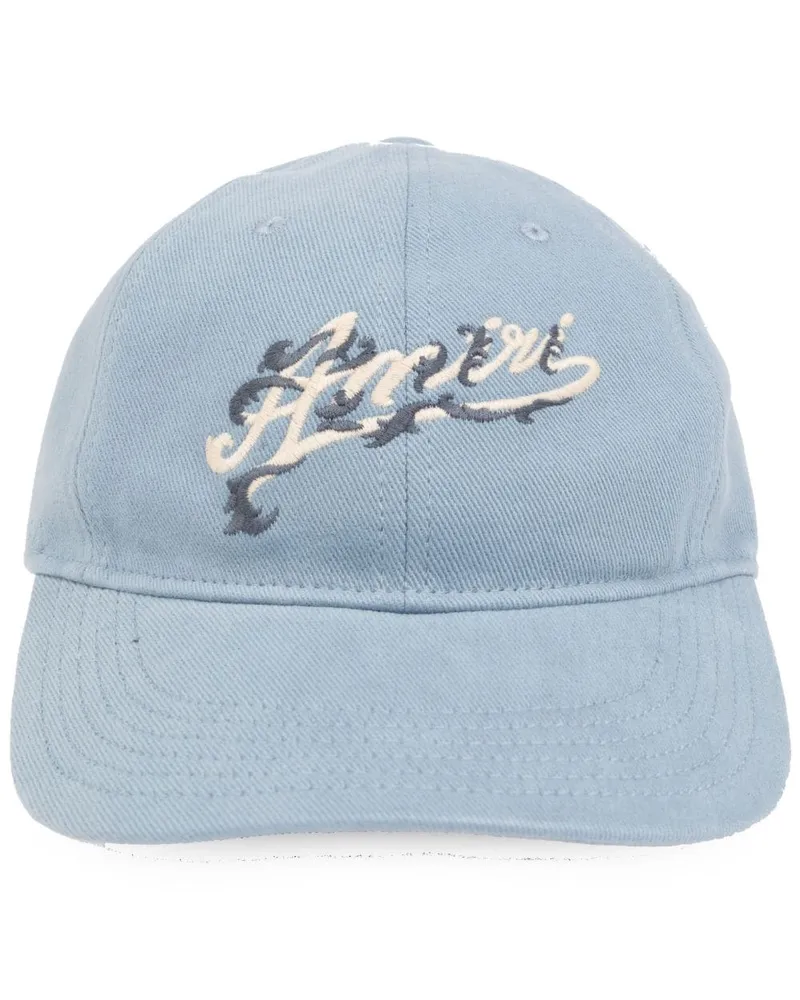 Amiri Baseballkappe mit Logo-Stickerei Blau