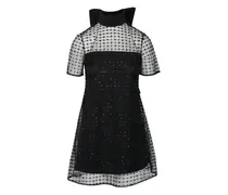 Minikleid mit Pailletten - Schwarz