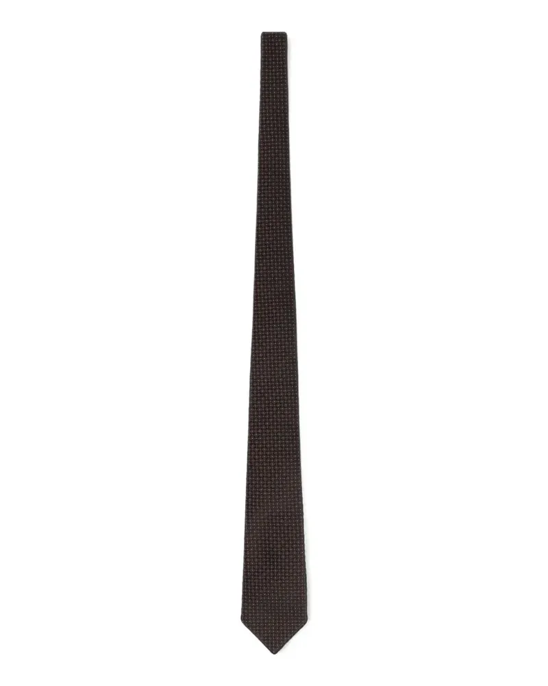 FURSAC geometric-pattern silk tie - Braun Braun