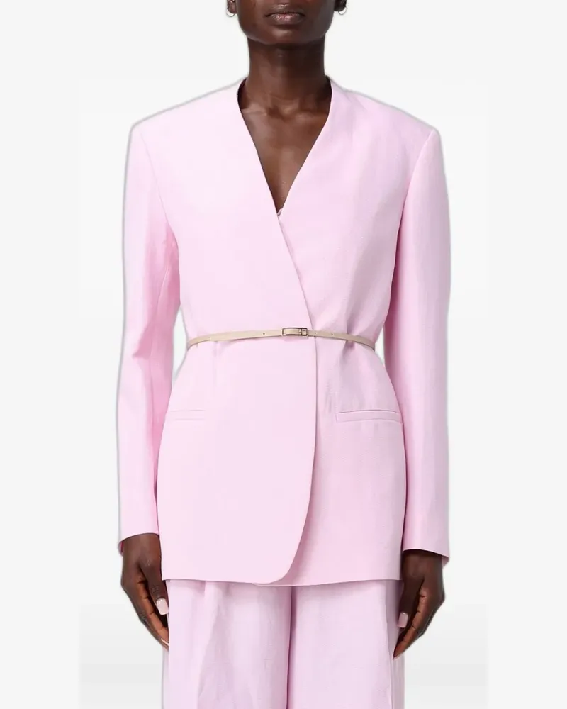 Fabiana Filippi belted blazer - Rosa Rosa
