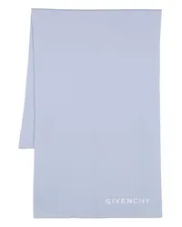 Givenchy Schal mit Logo-Stickerei Blau