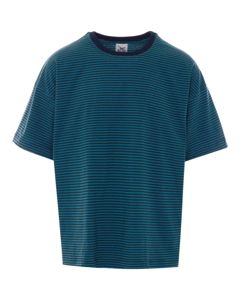 Howlin' Paradise striped T-shirt - Blau Blau