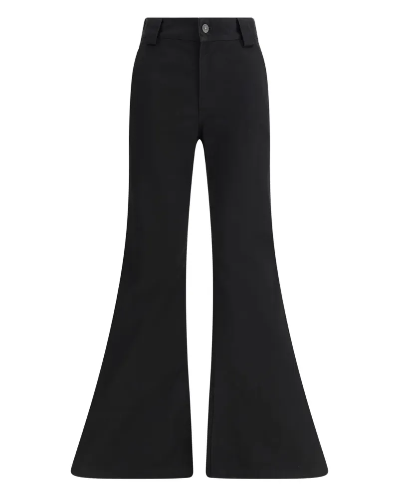 Balenciaga Ausgestellte Hose - Schwarz Schwarz