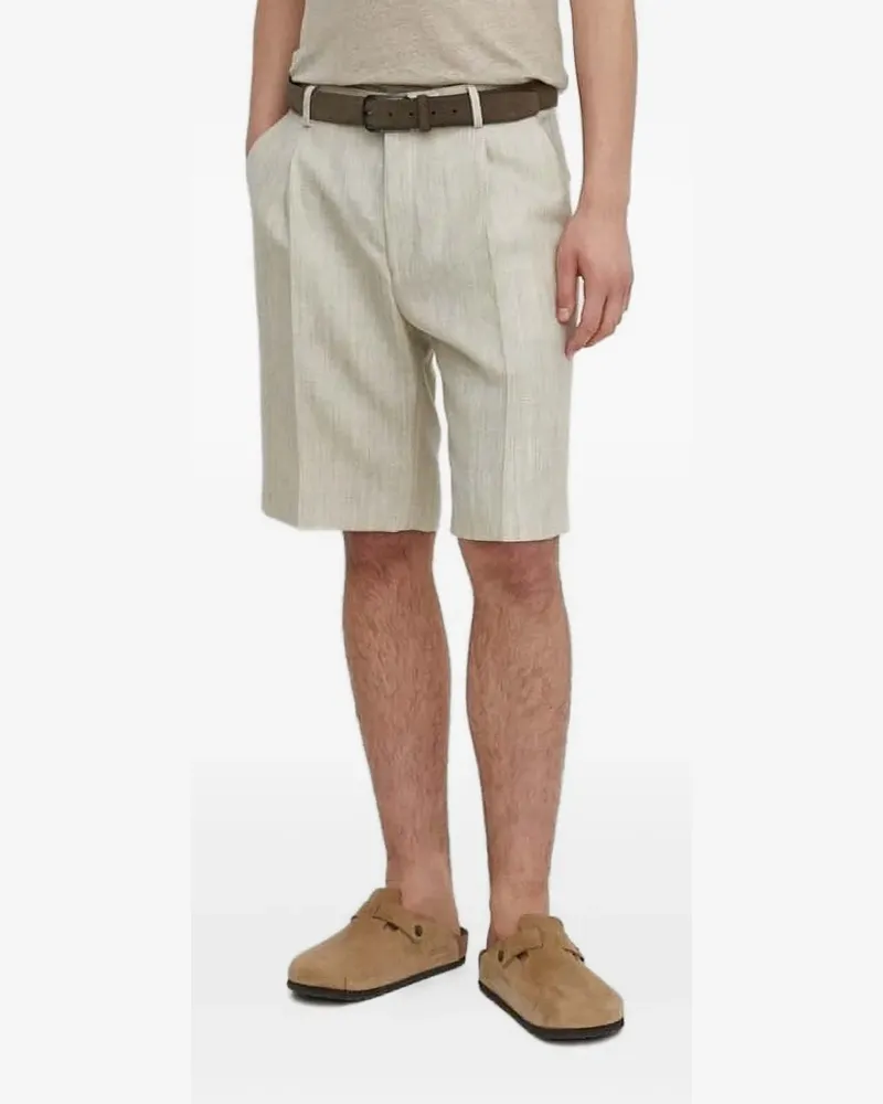 Tiger of Sweden Plissierte Shorts mit Seitentaschen - Nude Nude