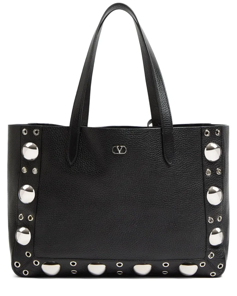 Valentino Garavani Mittelgroße Nellcôte Tote Bag - Schwarz Schwarz