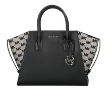 Avril Tote Bag mit Logo-Schild - Schwarz