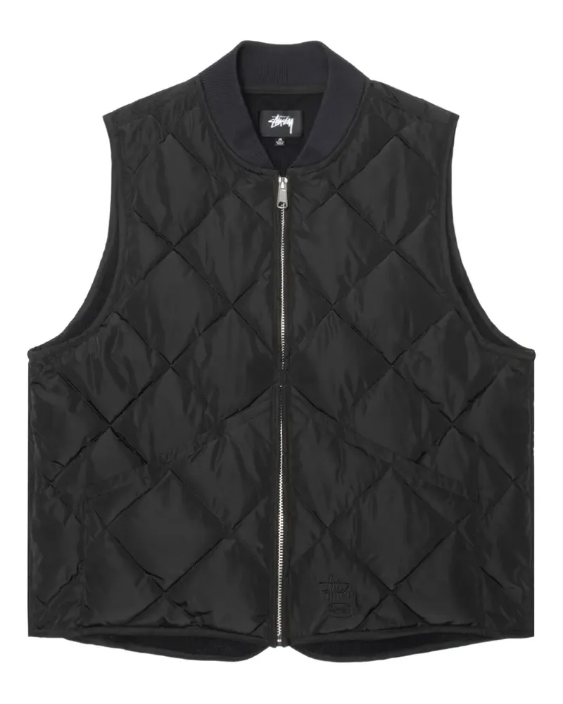 Stüssy Gesteppte Weste - Schwarz Schwarz