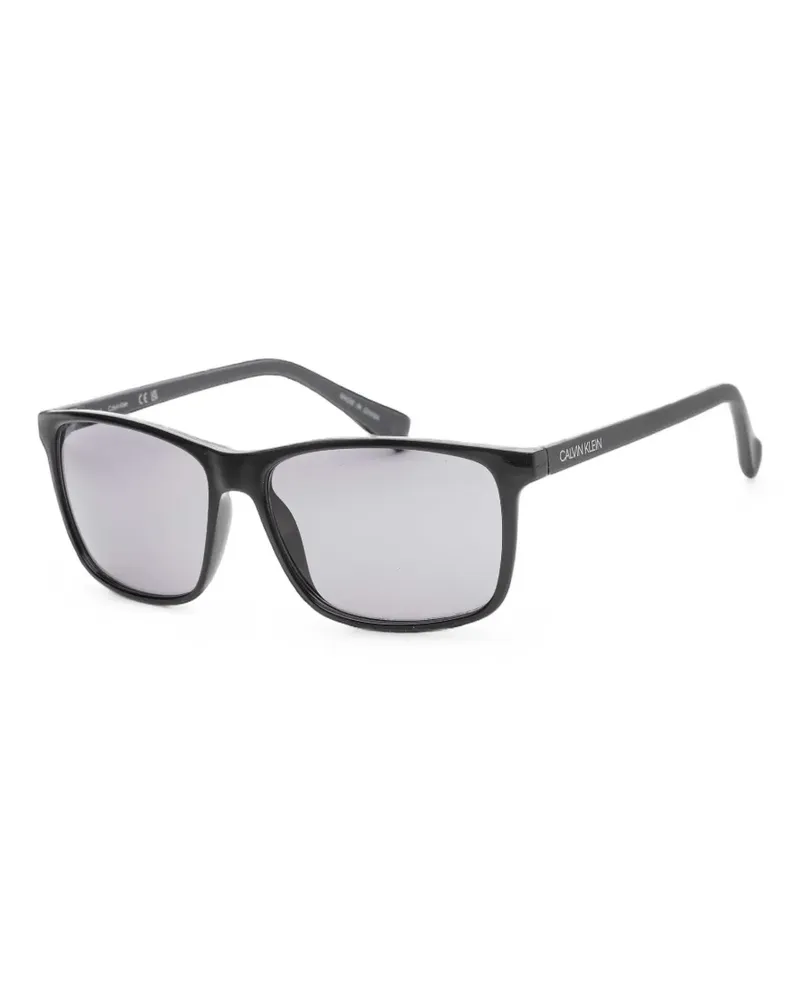 Calvin Klein rectangle-frame sunglasses - Schwarz Schwarz