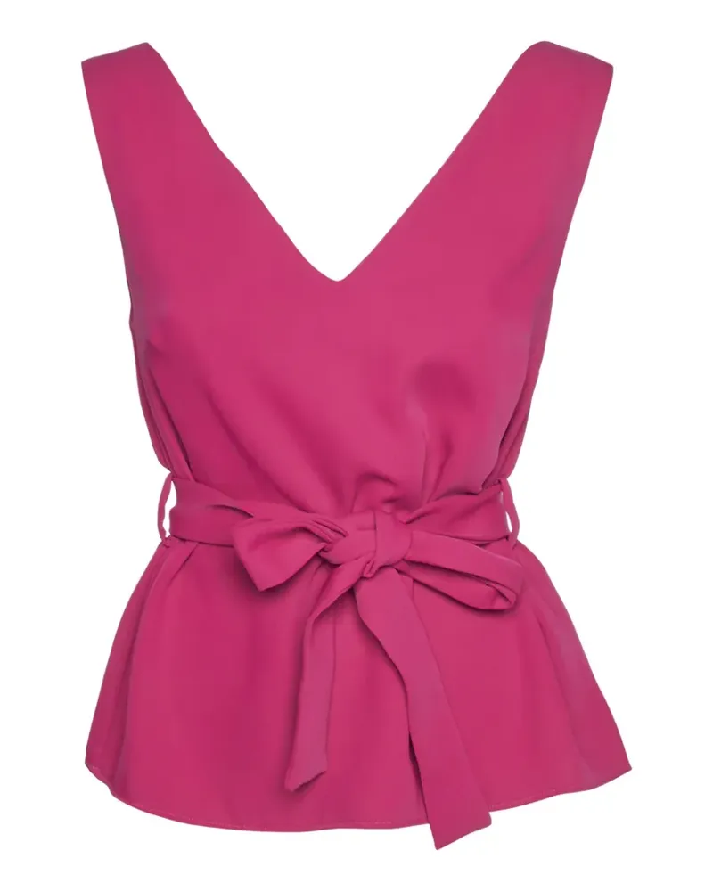 P.A.R.O.S.H. Bluse mit V-Ausschnitt - Rosa Rosa