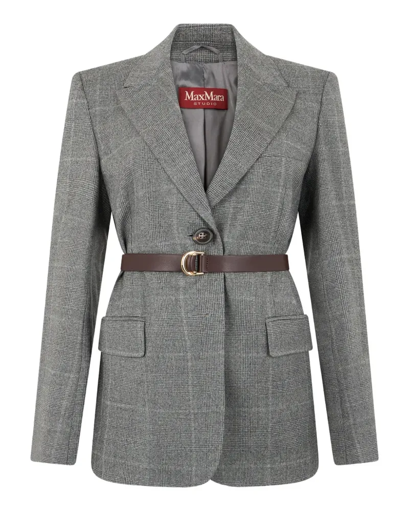 Max Mara Mstquagga Blazer aus Flanell - Grau Grau
