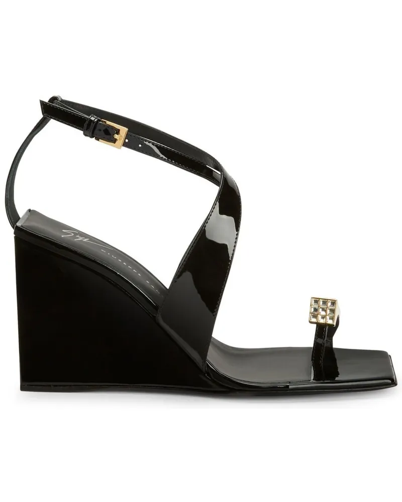 Giuseppe Zanotti Nihao Sandalen 105mm - Schwarz Schwarz