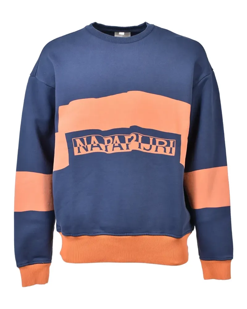 Napa By Martine Rose logo-print panelled sweater - Blau Blau