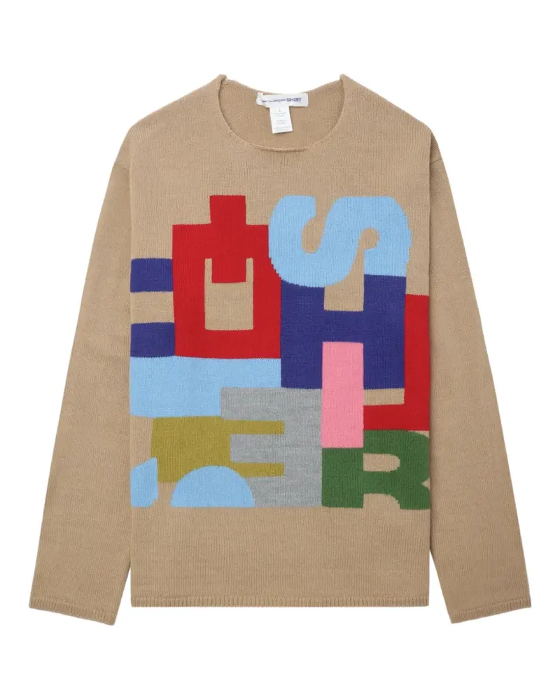 Comme des Garçons Pullover mit Buchstaben-Detail - Nude Nude