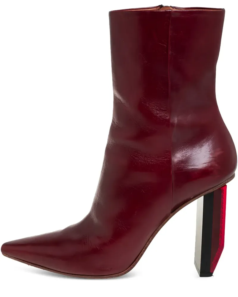 VETEMENTS Pre-owned Stiefel mit spitzer Kappe 100mm - Rot Rot