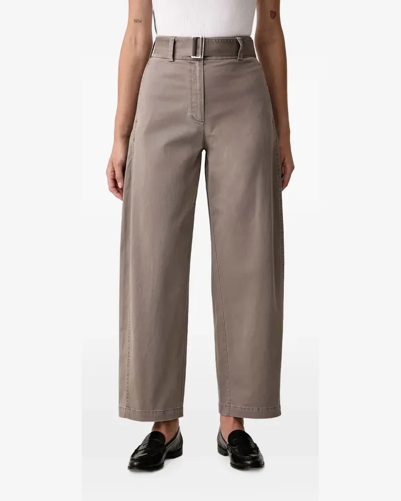 Marc O'Polo Wide-Leg-Hose mit Gürtel - Grau Grau