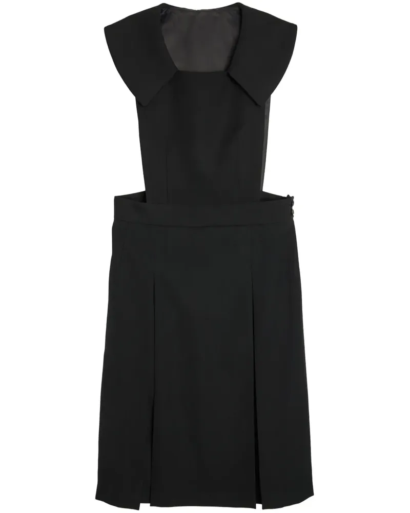 Comme des Garçons Midikleid aus Wolle - Schwarz Schwarz
