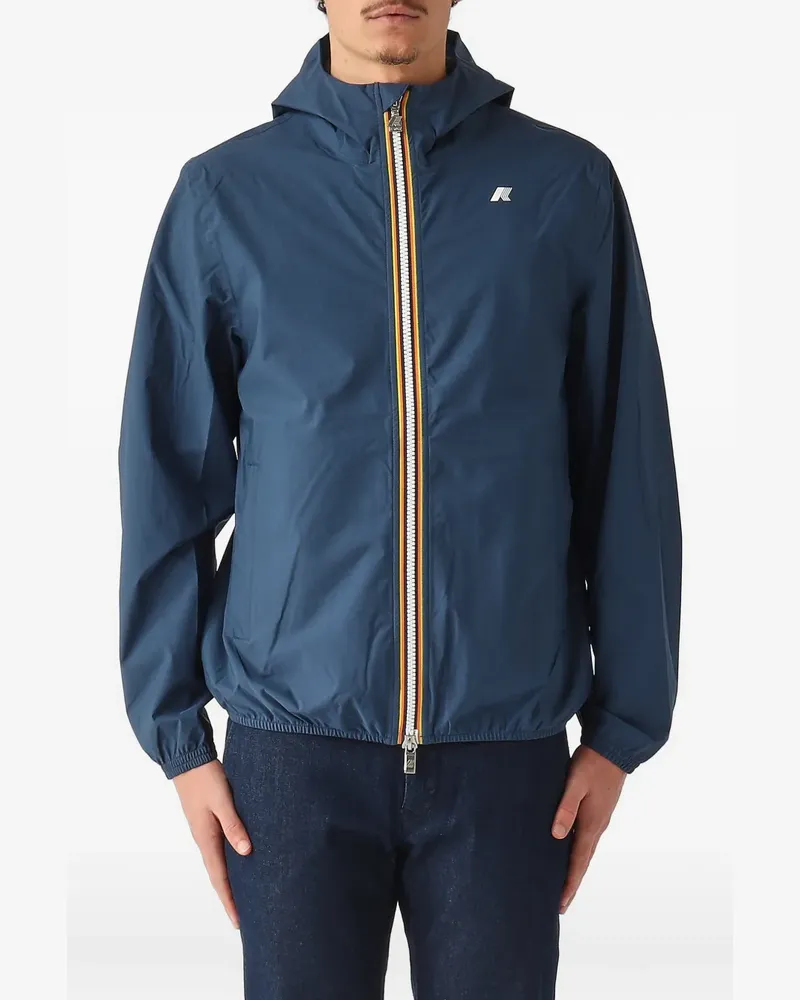 K-Way Jack Hoodie mit Logo-Print - Blau Blau