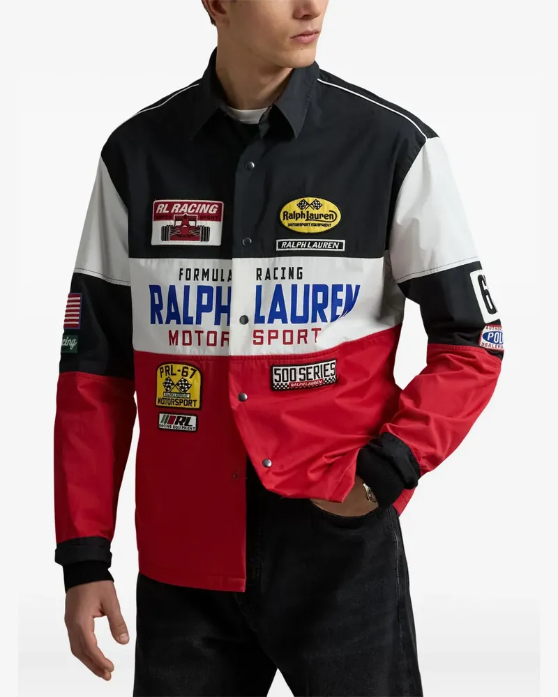 Ralph Lauren Hemd mit Racing-Nummer - Schwarz Schwarz