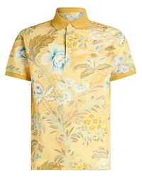 Etro Poloshirt mit Blumen-Print Gelb