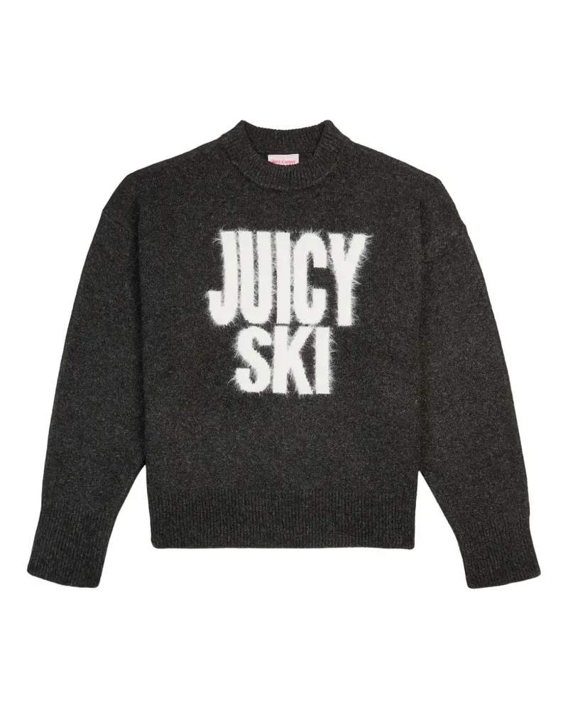 Juicy Couture Pullover mit Logo-Print - Grau Grau