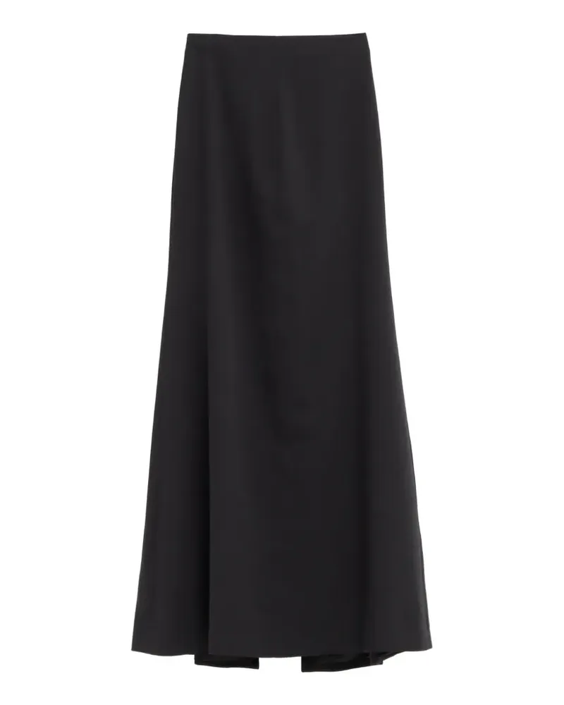 Jil Sander rear-slit midi skirt - Schwarz Schwarz