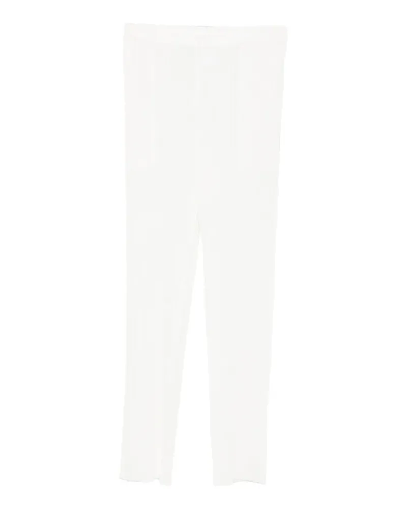 Issey Miyake pleated trousers - Weiß Weiß