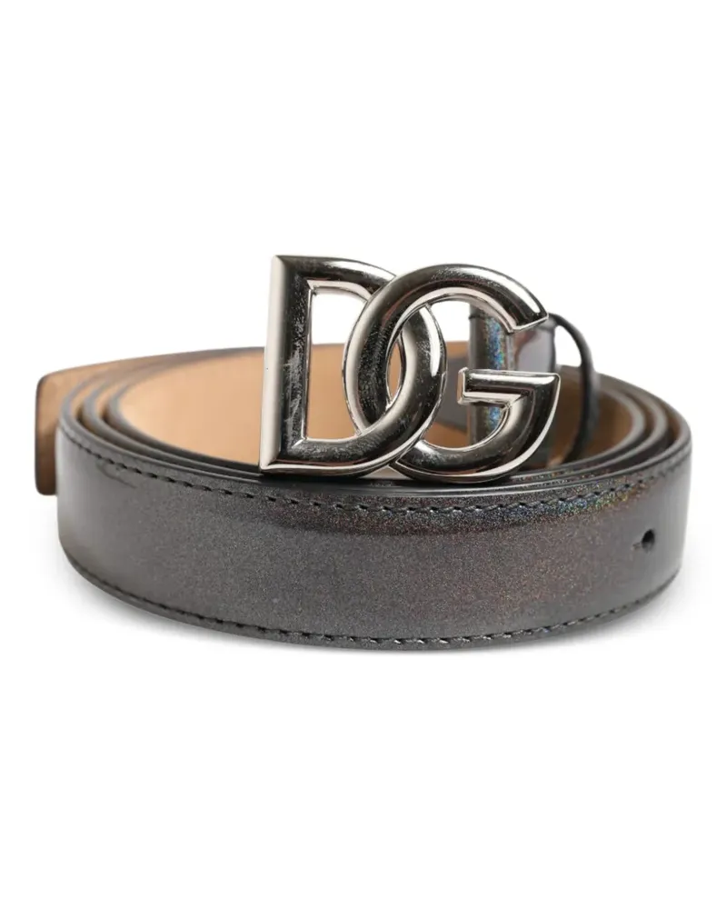Dolce & Gabbana Gürtel mit DG-Schnalle - Grau Grau