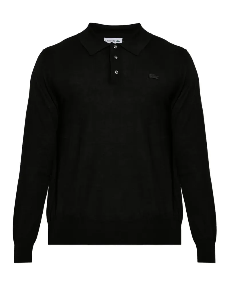 Lacoste Langärmeliges Poloshirt - Schwarz Schwarz