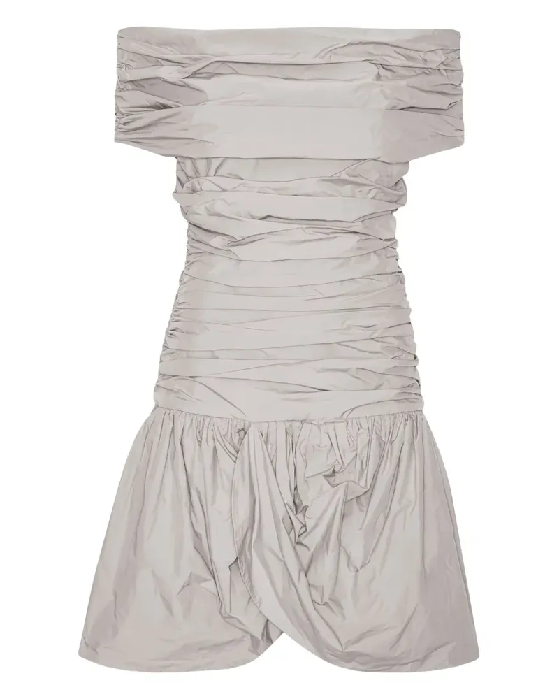 ROTATE Birger Christensen Schulterfreies Kleid - Grau Grau