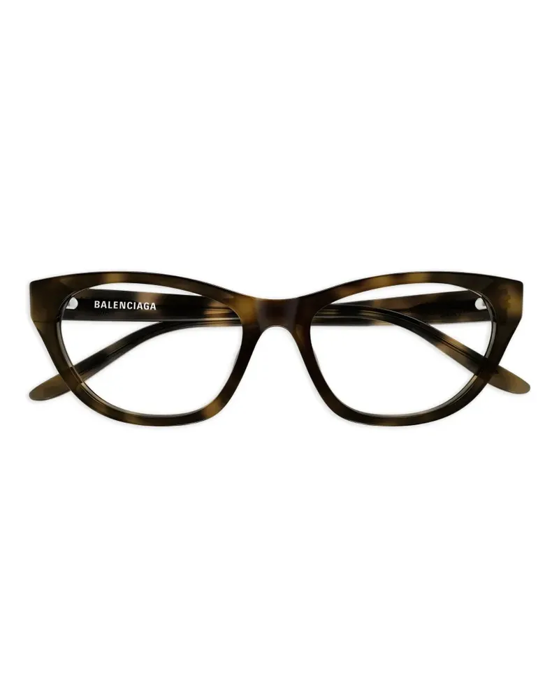 Balenciaga Klassische Cat-Eye-Brille - Braun Braun