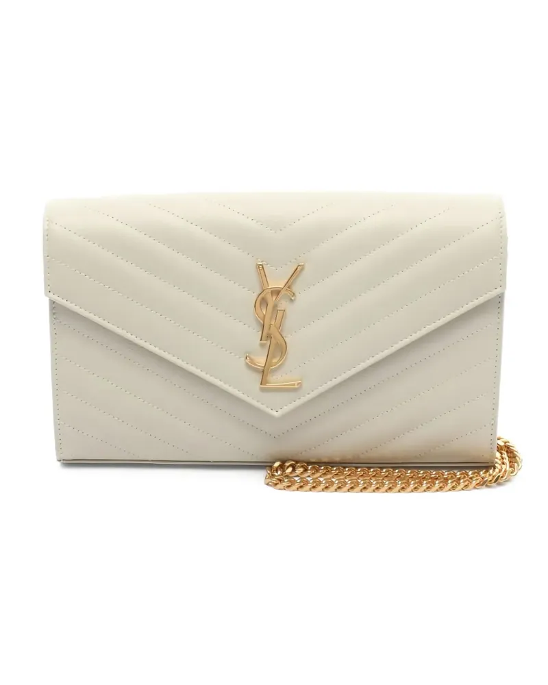 Saint Laurent Cassandre wallet - Weiß Weiß