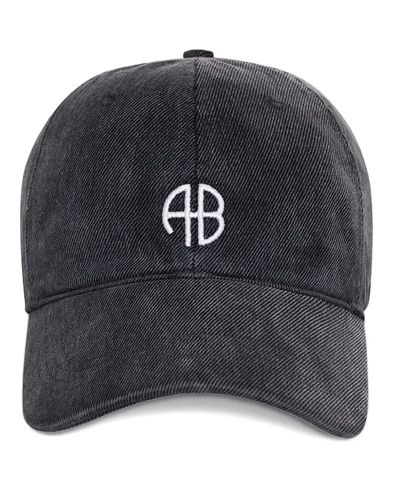 Anine Bing Jeremy Baseballkappe mit Stickerei - Grau Grau