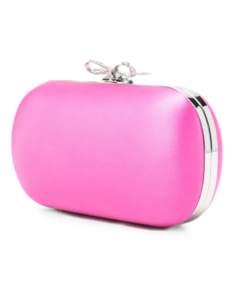 Self-Portrait Clutch mit Schleifendetail - Rosa Rosa