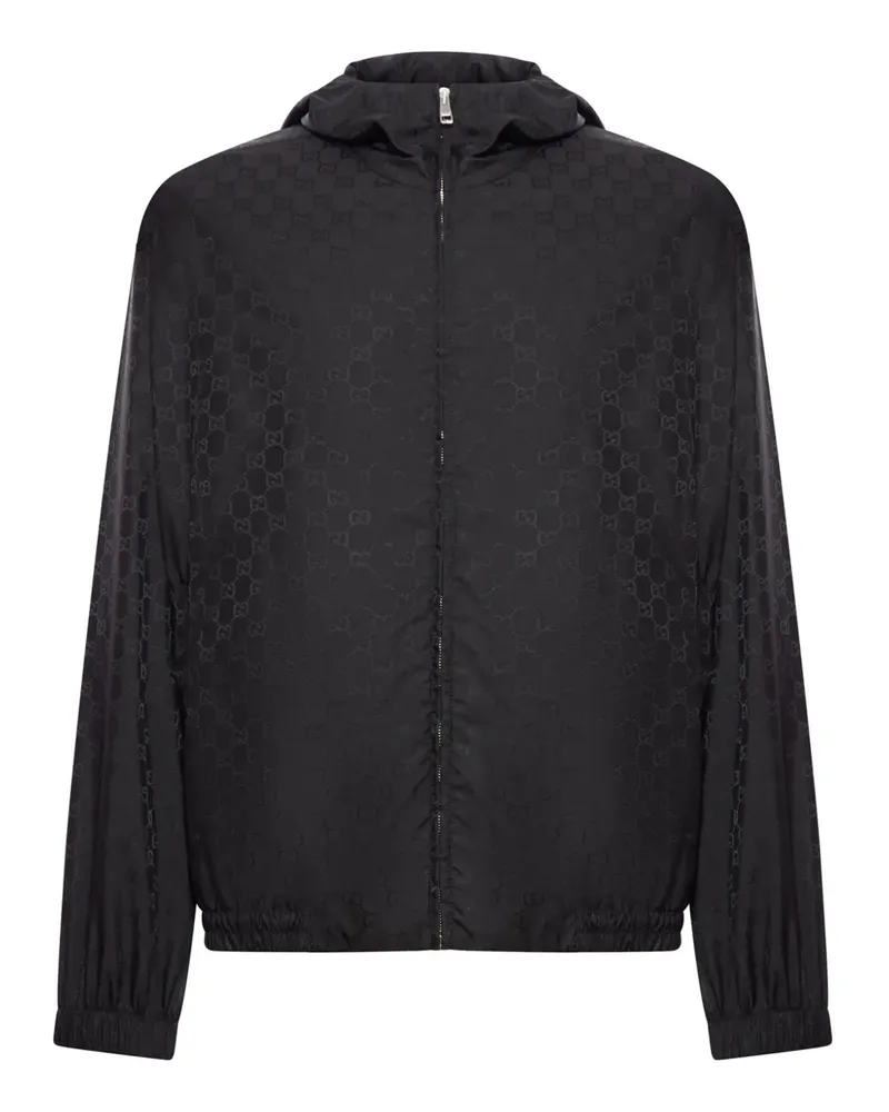 Gucci Kapuzenjacke mit Monogramm - Schwarz Schwarz
