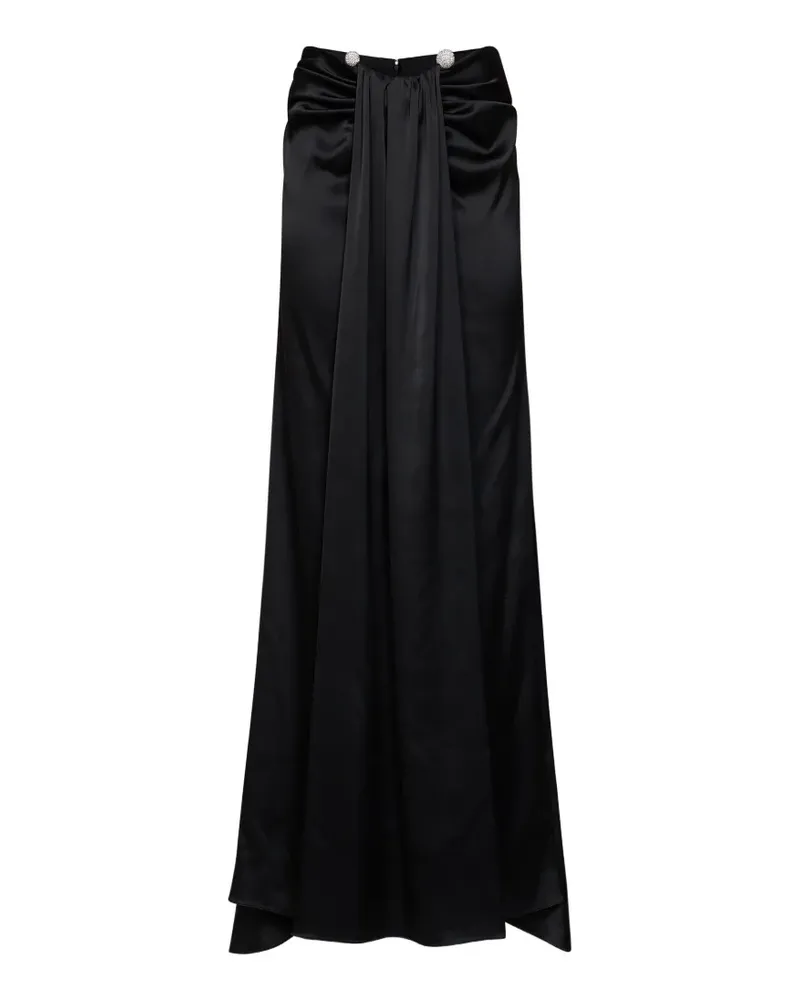 Giuseppe di Morabito crystal-embellished draped maxi skirt - Schwarz Schwarz