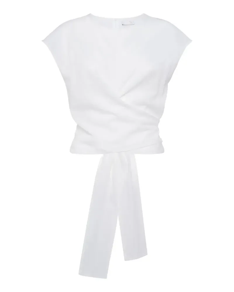 TELA Oberteil mit Bindedetail - Weiß Weiß