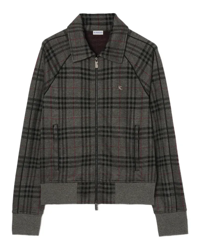 Burberry Karierte Sportjacke - Grau Grau