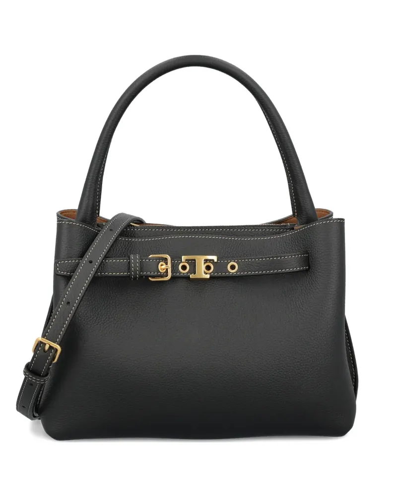 TOD'S buckle top-handle tote bag - Schwarz Schwarz