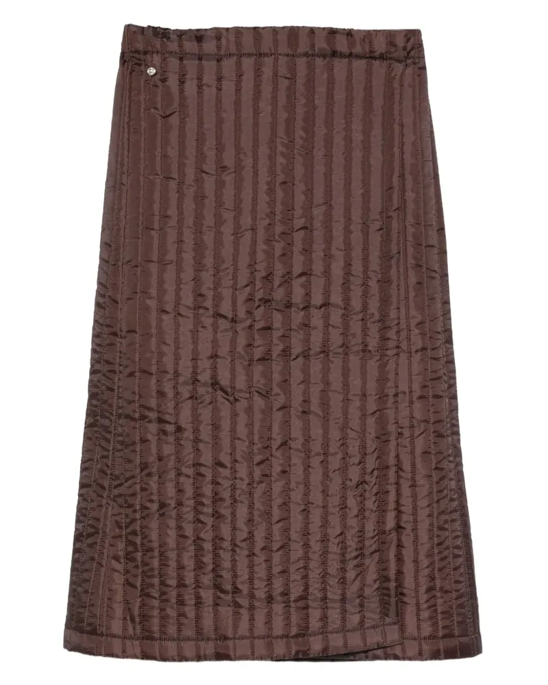 BLESS Nº08 Monpe midi skirt - Braun Braun