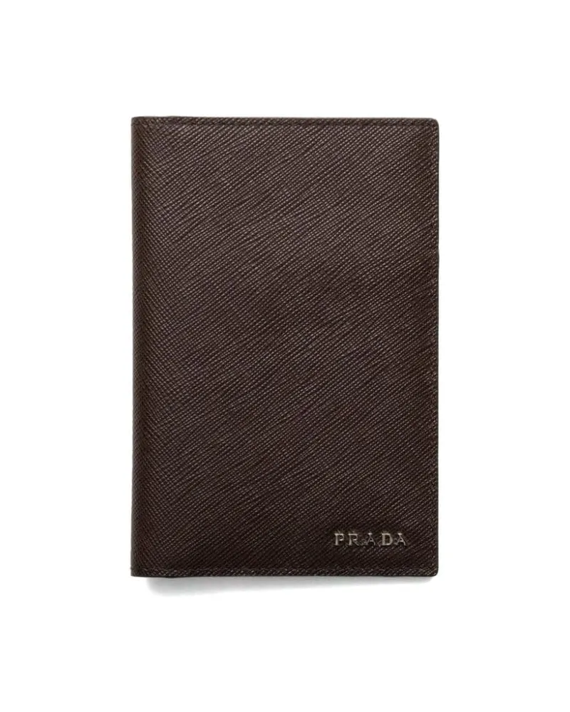 Prada Pass-Etui aus Saffiano-Leder - Braun Braun