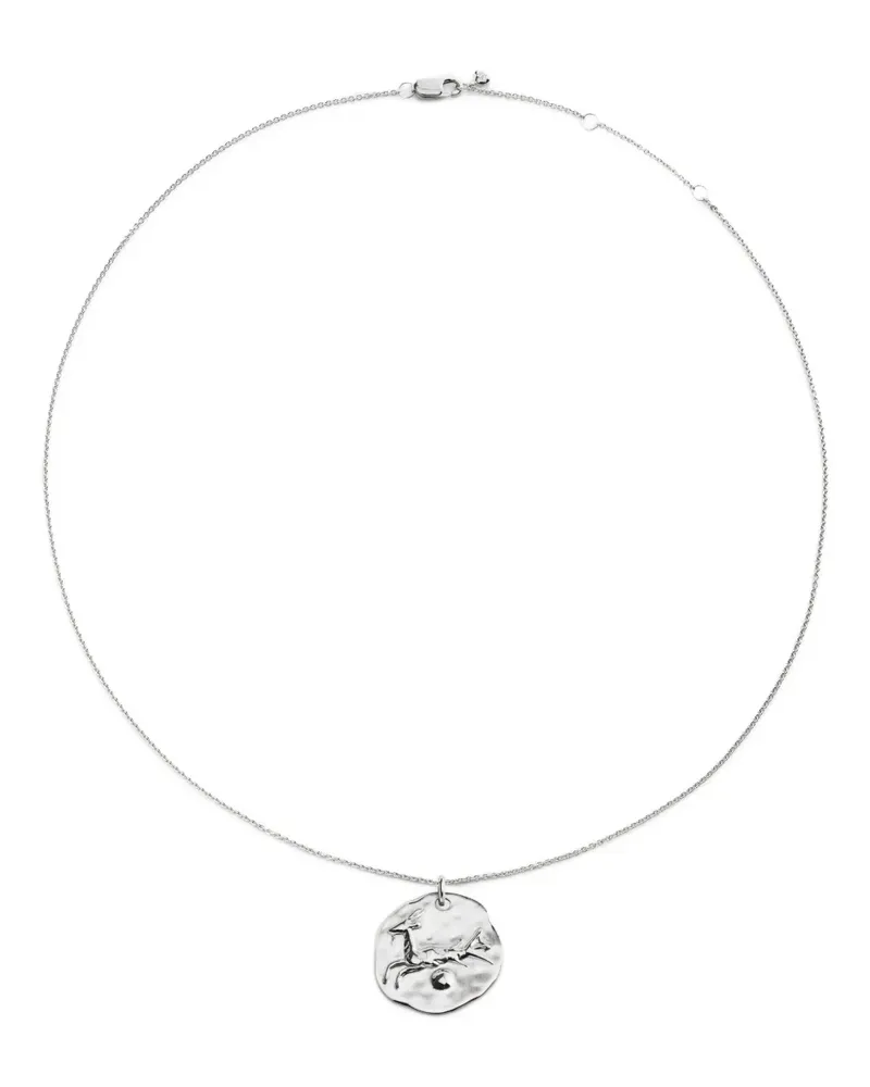 Monica Vinader Capricorn Zodiac Halskette mit Anhänger - Silber Silber