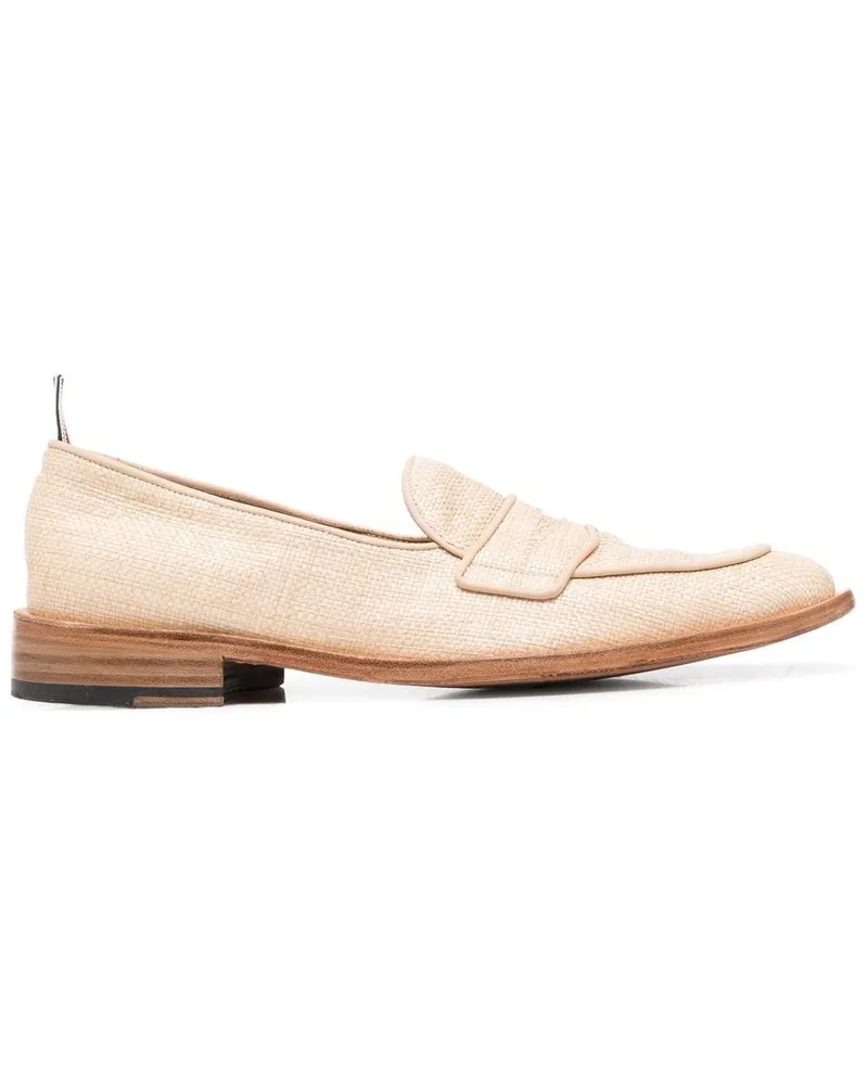 Thom Browne Loafer mit Ripsbandschlaufe Nude