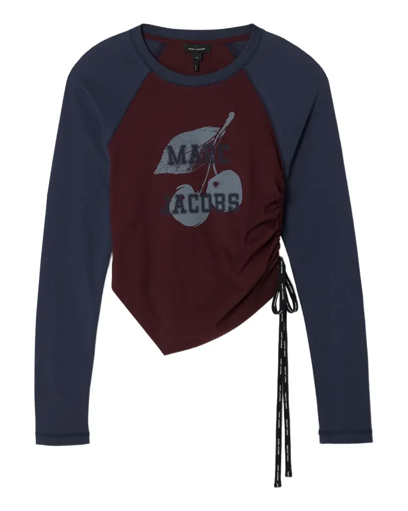 Marc Jacobs ruched raglan longsleeve top - Rot Rot