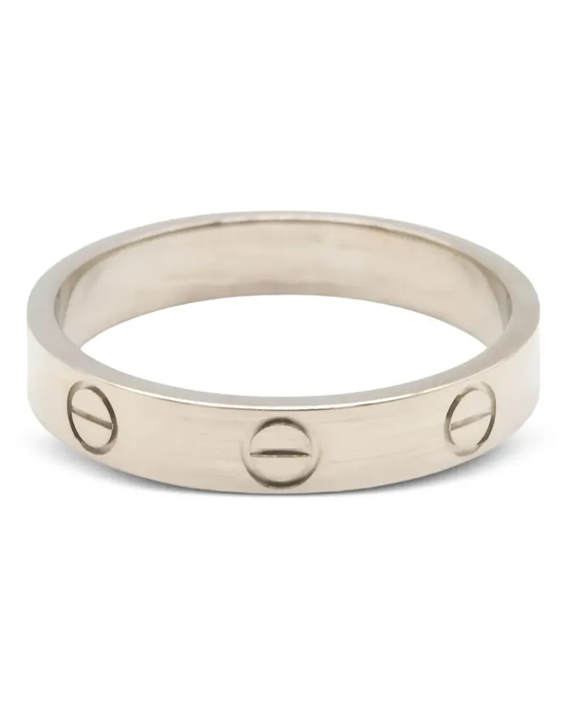 Cartier 2010s Mini Love Ring mit Schraubendetail - Silber Silber