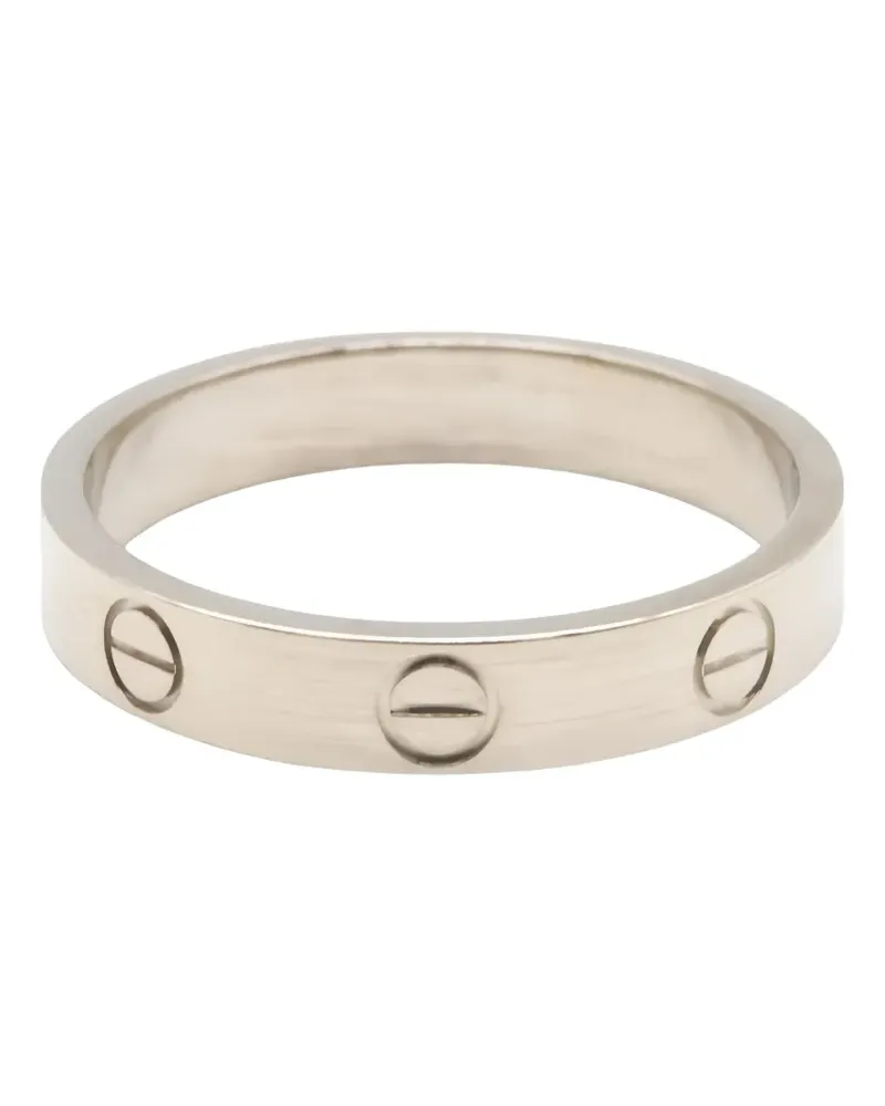 Cartier 10s Mini Love screw-detail ring - Silber Silber
