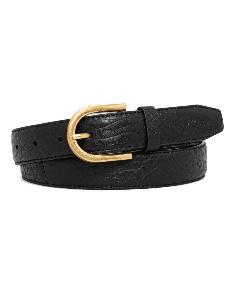 Marc O'Polo grainy-leather belt - Schwarz Schwarz