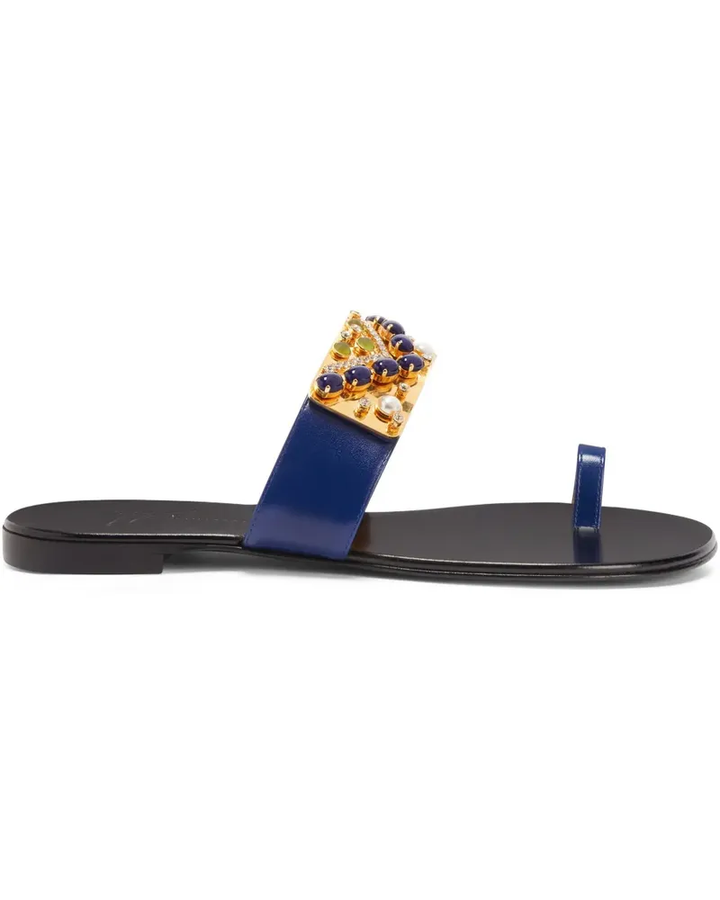 Giuseppe Zanotti Nefertiti Flat Sandalen - Blau Blau