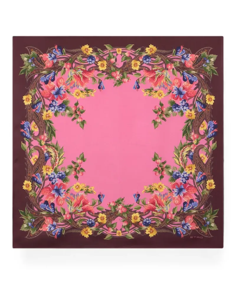 Etro Schal mit Paisley-Print - Rosa Rosa