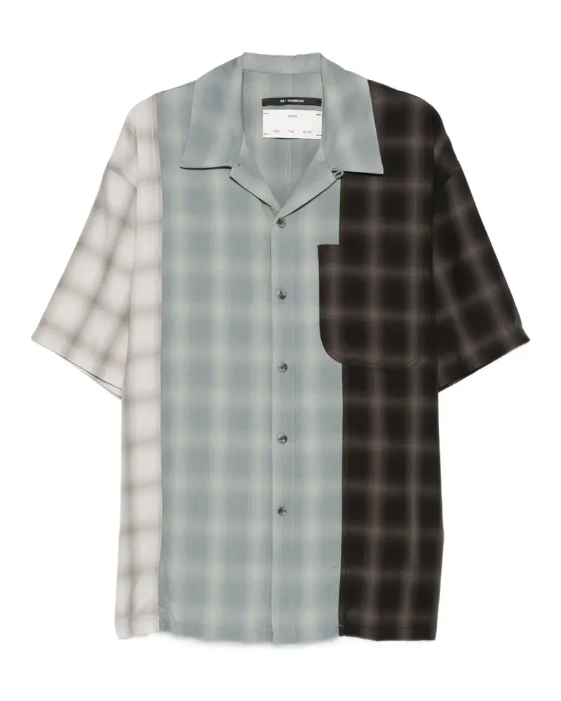 Song For The Mute Hemd mit Karomuster - Blau Blau